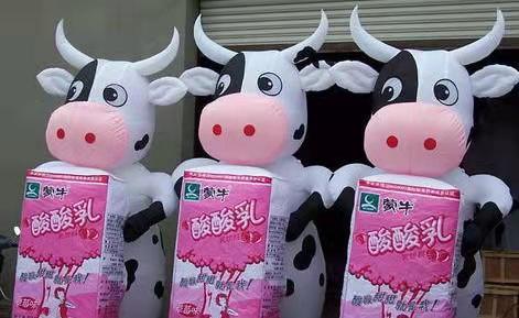 界首牛奶包装广告气模